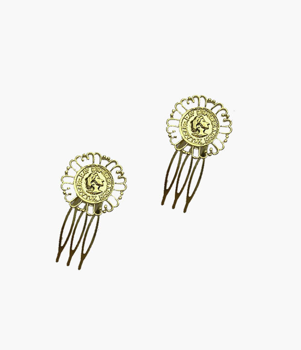 Peinecillo moneda flor [Pack]